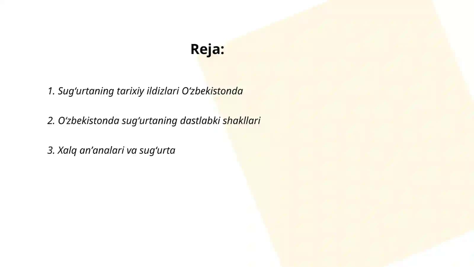Sug'urtaning tarixiy ildizlari Oʻzbekistonda 2