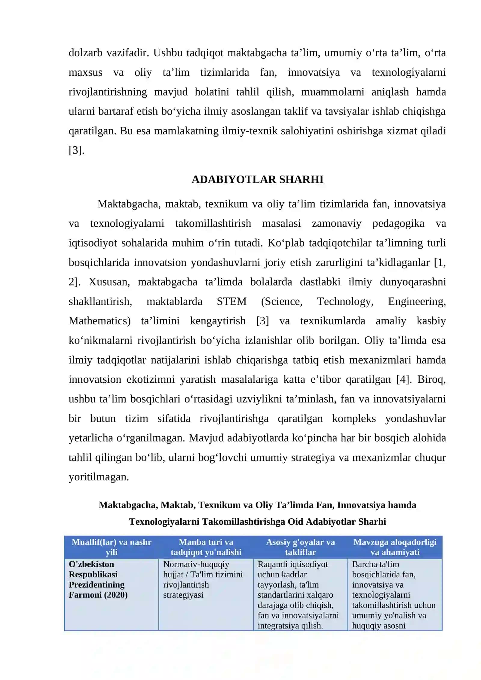 Fan, innovatsiya va texnologiyalar 2