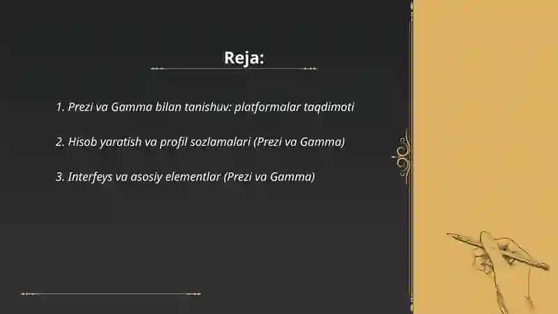 Prezi va Gamma platformalari 2