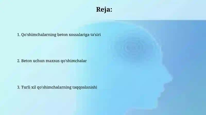 Beton uchun maxsus qo'shimchalar 2