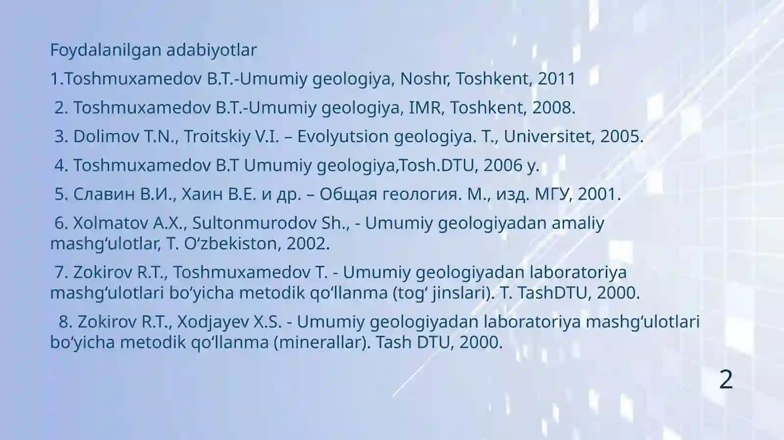 Tog’ jinslarining genetik  turlari 2