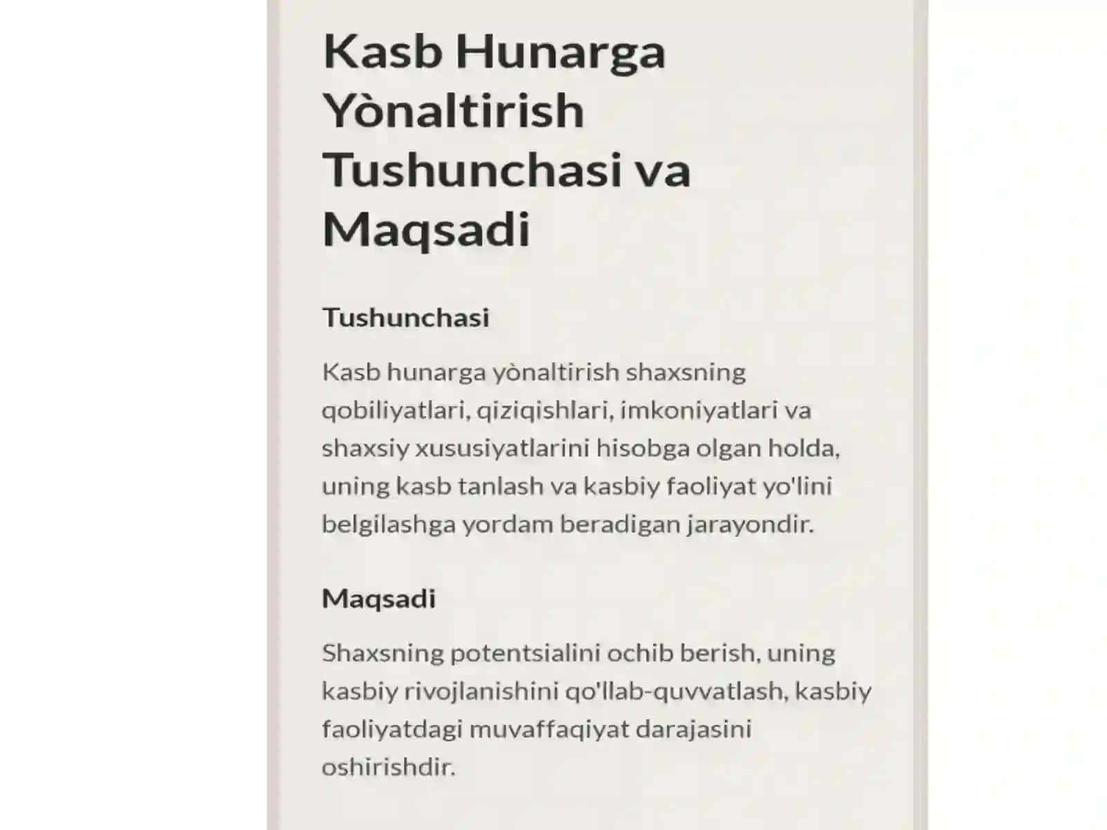 Psixologik xizmat faoliyatida kasb-hunarga yo‘naltirish 2