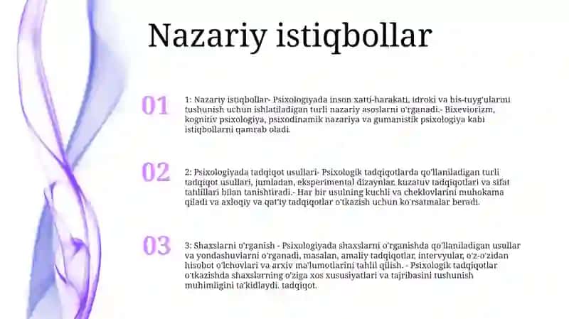 Shaxsni Tadqiq Etish Metodlari 2