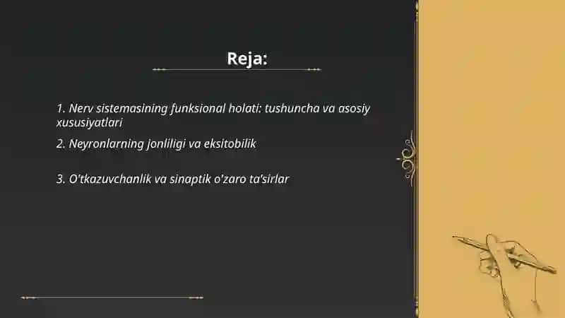 Nerv sistemasining funksional holati 2