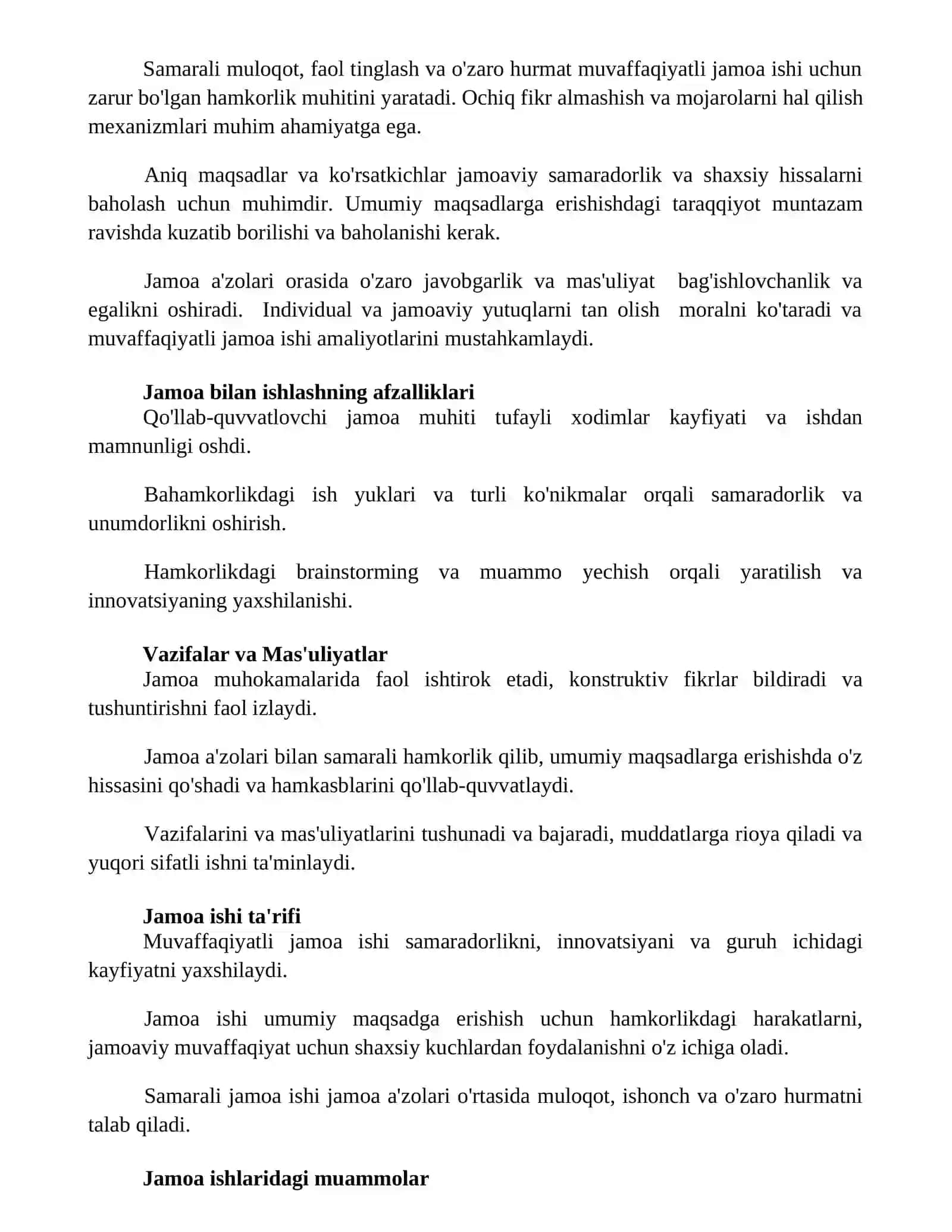 Umumiy guruh bo‘lib ishlash 2
