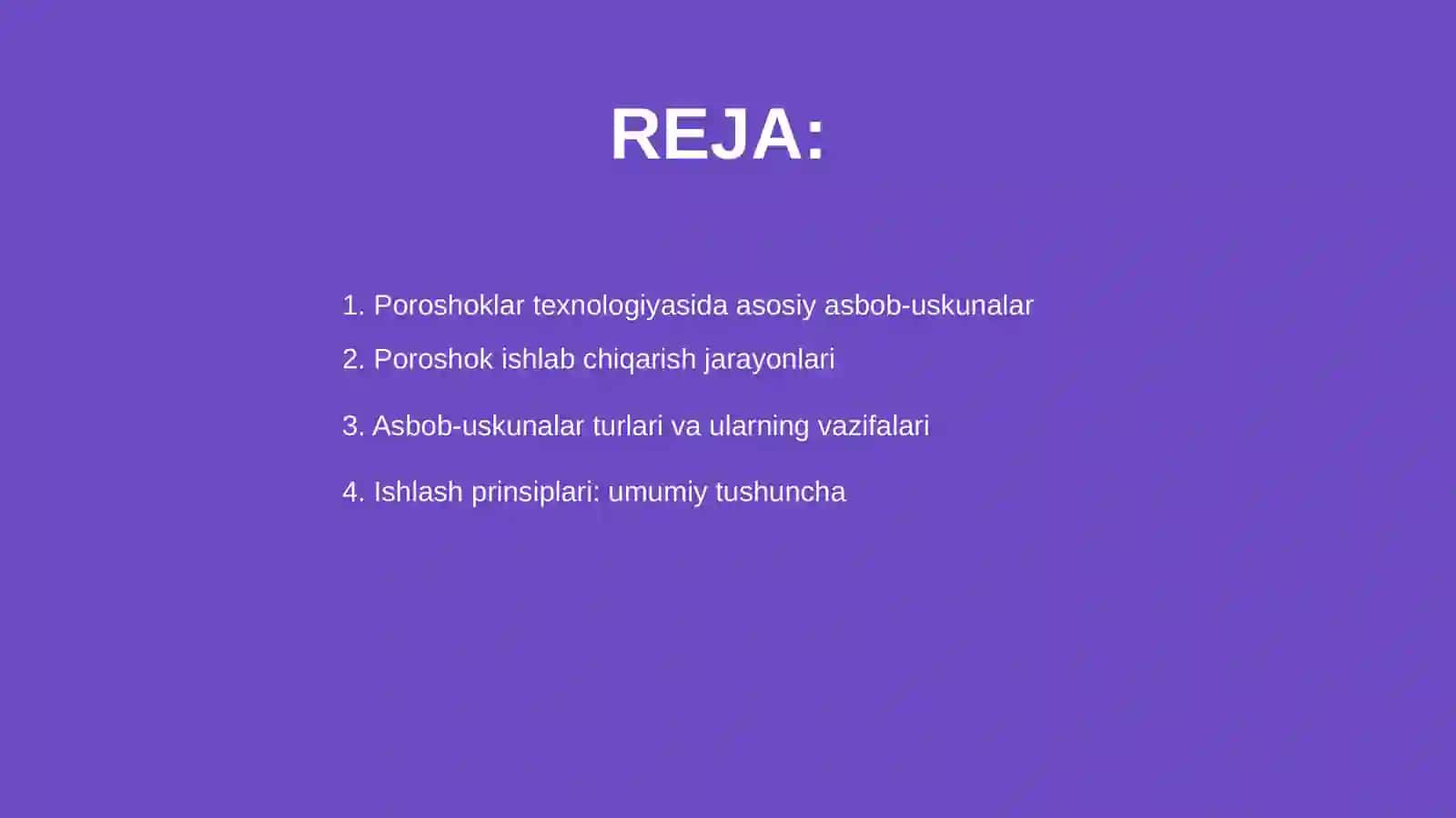 Poroshoklar texnologiyasida qo'llaniladigan asbob uskunalar, ishlash prinsipi 2