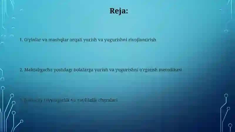 Maktabgacha bollarni yurush va yugurishga orgatish metodikasi 2