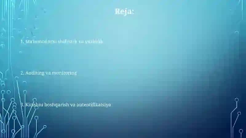Maʼlumotlar bazalarining ichki himoya vazifalari 2