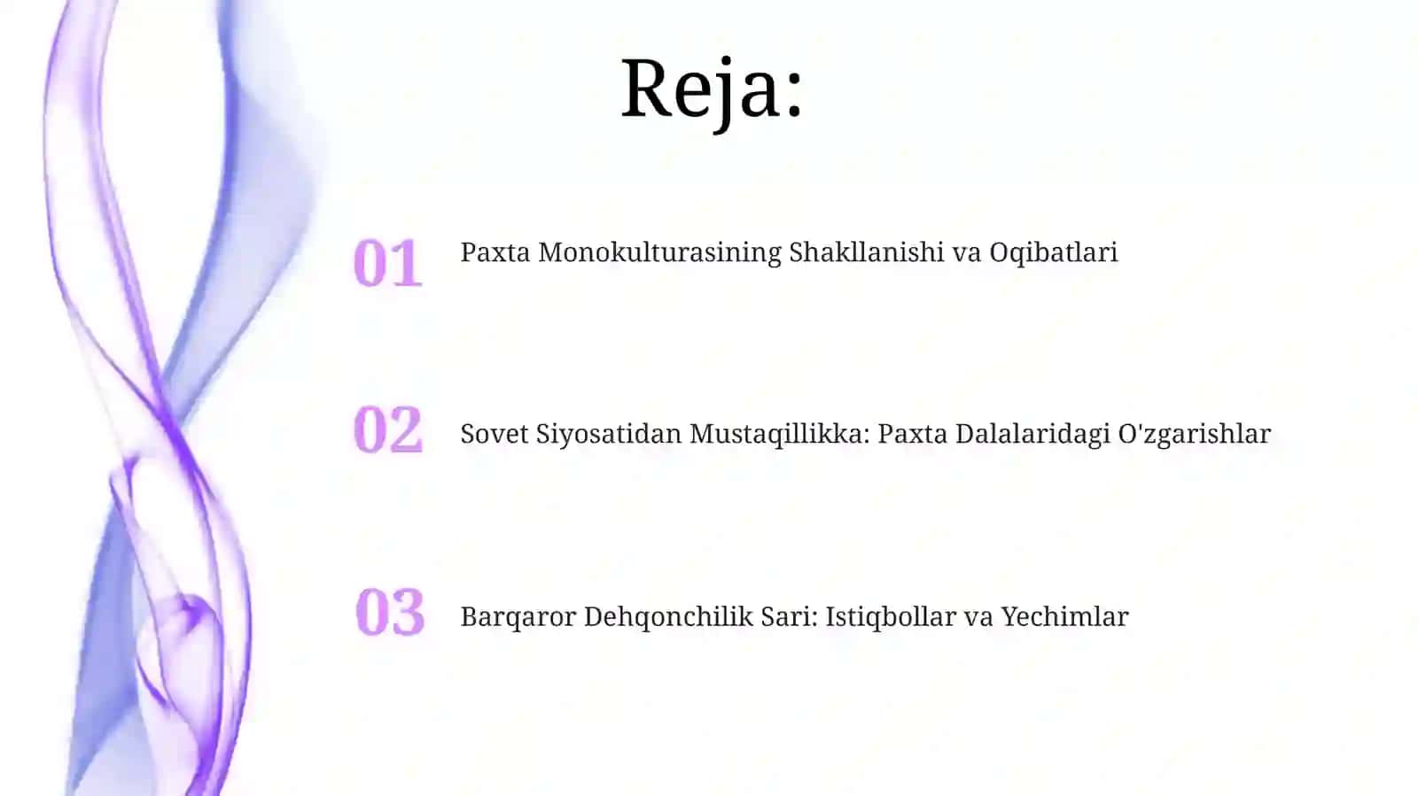 Paxta Monokulturasini Shakllanishi 2