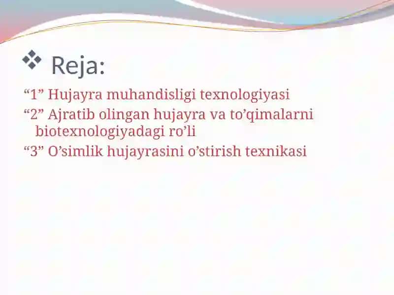 Hujayramuhandisligitexnologikjarayonlar 2