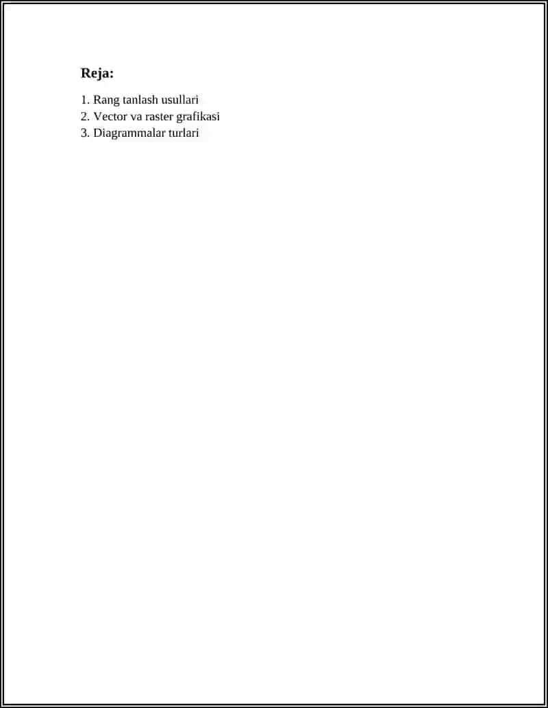 GRAFIKA VA DIAGRAMMALARNI SHAKLLANTIRISH VA ULARNI BEZASH 2