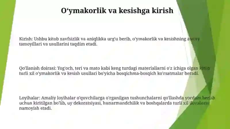 O'Yish Va Kesish Usullari 2