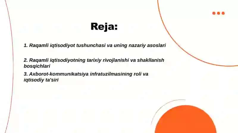Raqamli iqtisodiyotning shakllanishi va uning nazariy asoslari 2