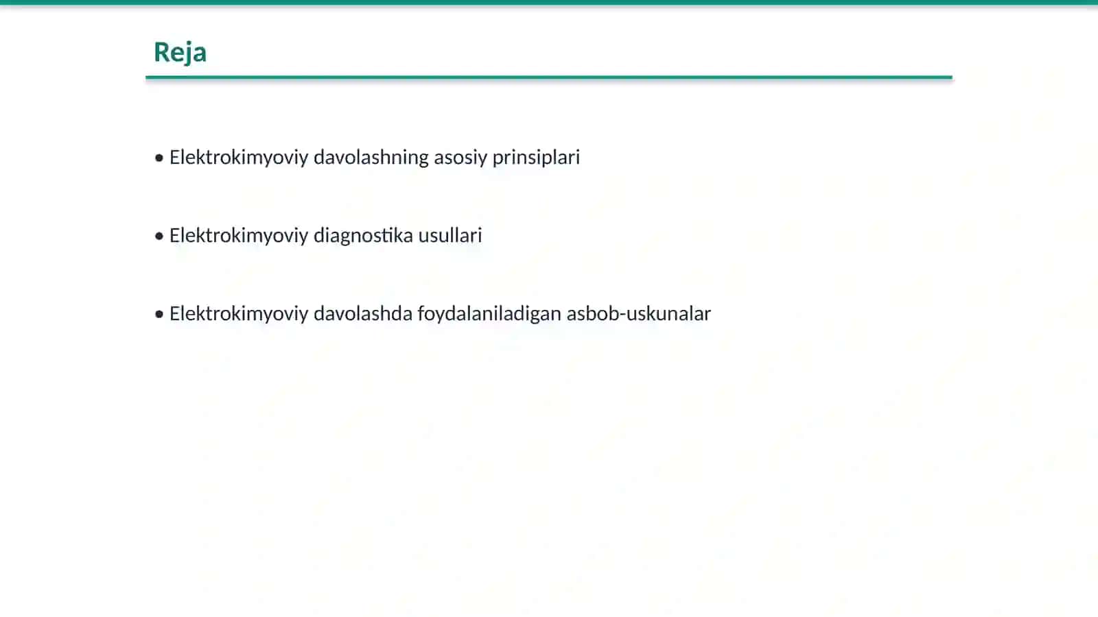Elektrokimyoviy davolash va diagnostika 2