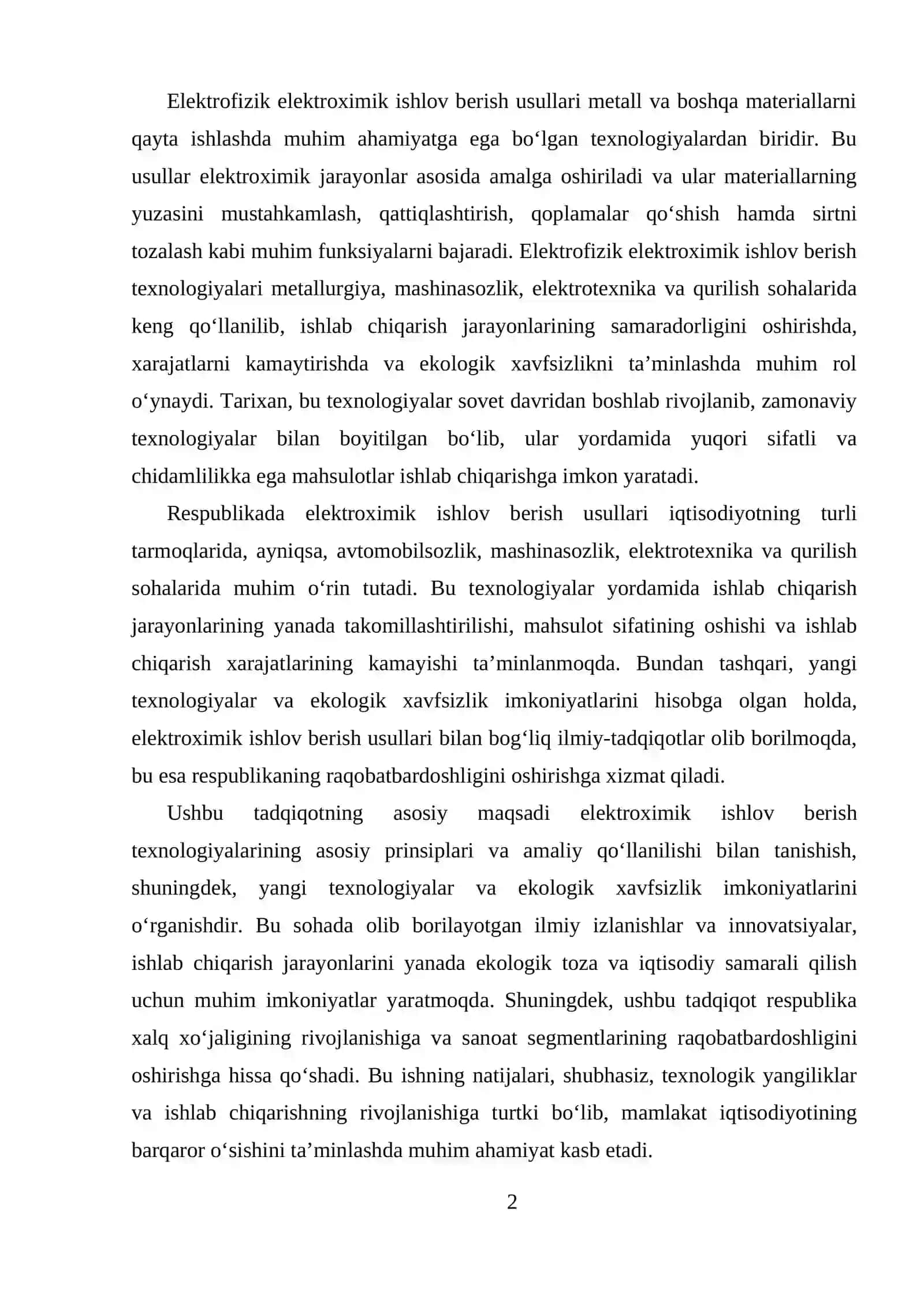 Elektrofizik elektroximik ishlov berish asoslari va tushunchalari 2