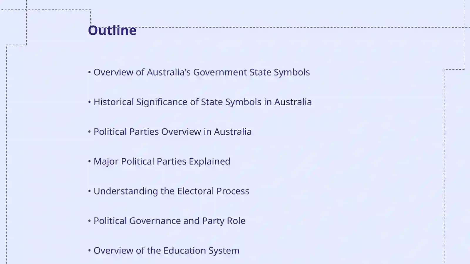 The Goverment state symbols Political Parties and education system of Australia 2