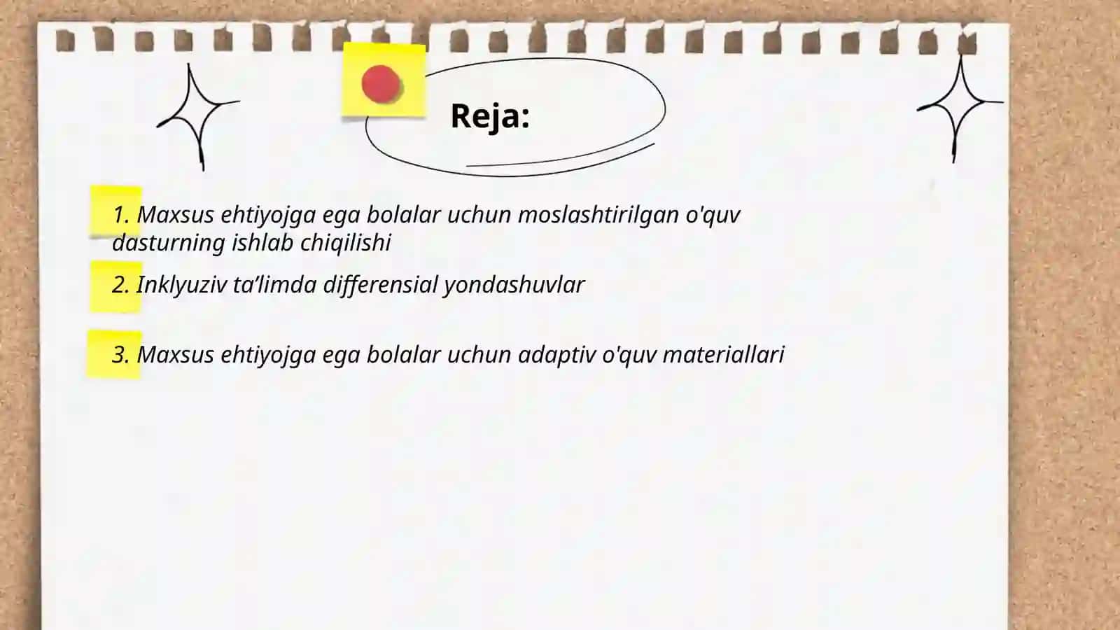 Maxsus ehtiyojga ega bolalarning o’ziga xos pedagogik yondashular 2