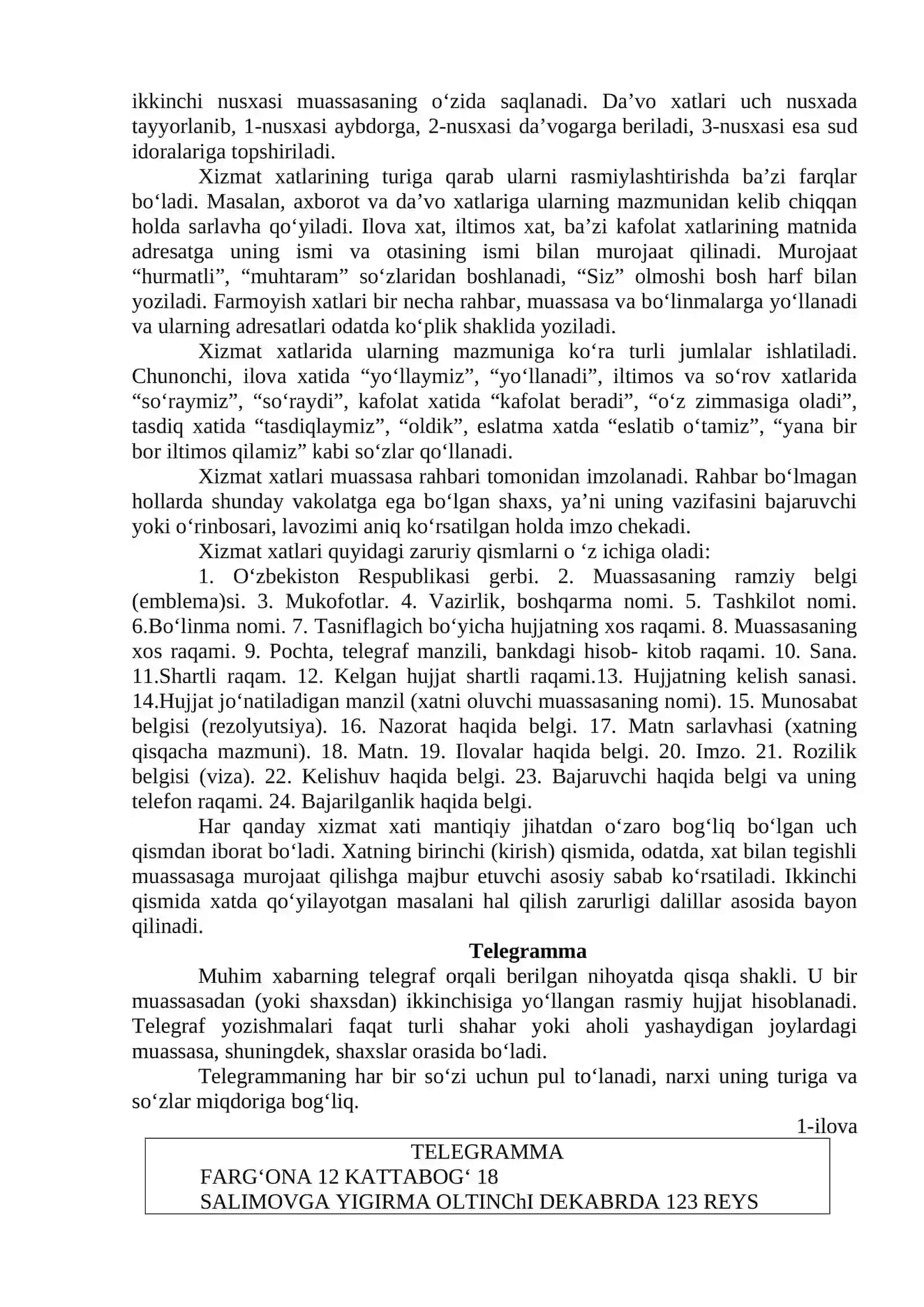SOHAVIY XIZMAT YOZISHMALARI 2