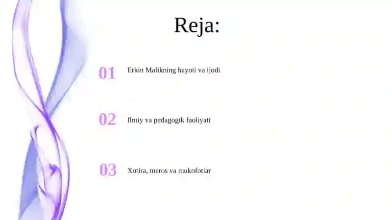 Erkin Malikning hayoti va ijodi 2