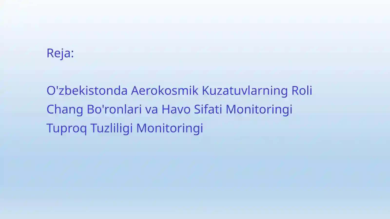 Zamonaviy dasturlardan foydalanib atrof-muhitni muhofaza qilishda aerokosmik suratlar 2