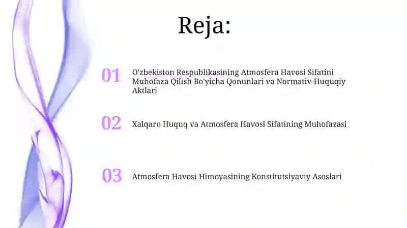 Atmosfera havosini muhofaza qilishning huquqiy asoslari 2
