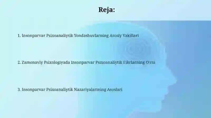 Insonparvar Psixoanaliytik Yondashuvlarning Asosiy Vakillari 2