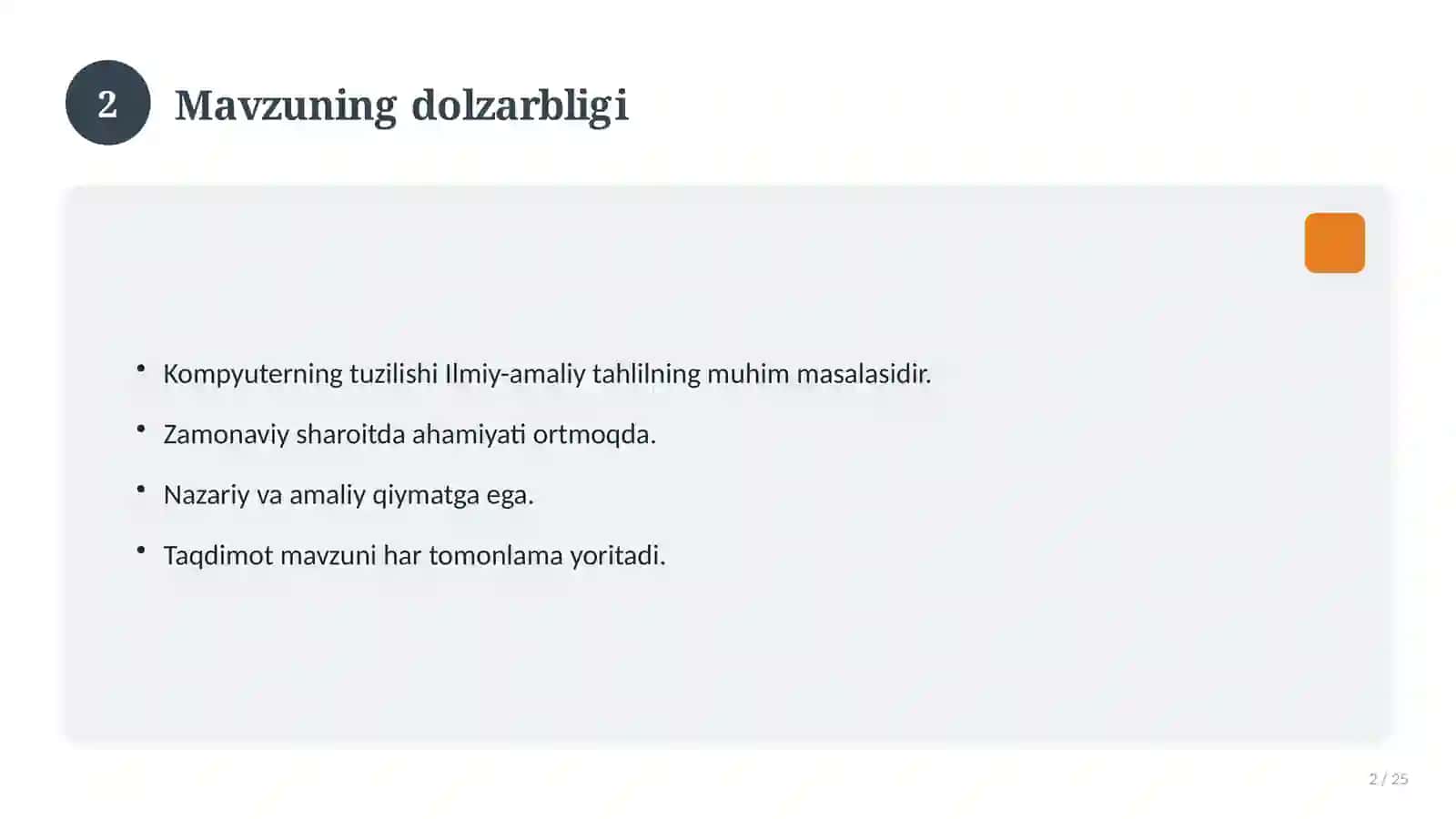 Kompyuterning tuzilishi 2