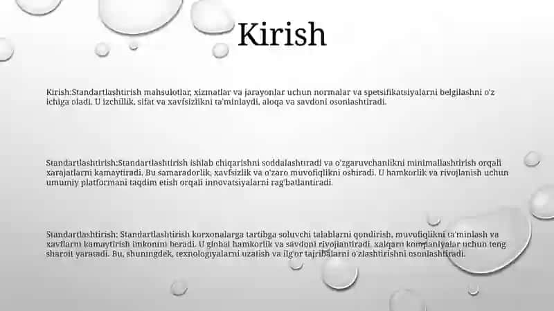 Standartlashtirish 2