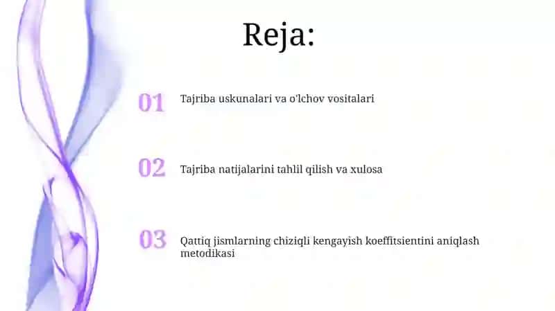 Qattiq jismlarning chiziqli kengayish koeffitsiyentini aniqlash metodikasi 2