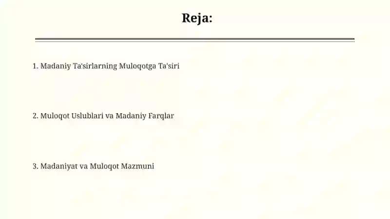 Muloqot uslublari va madaniy farqlar 2