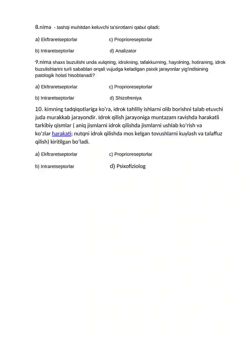 Idrokning individual farqlari va uning rivojlanishi 2