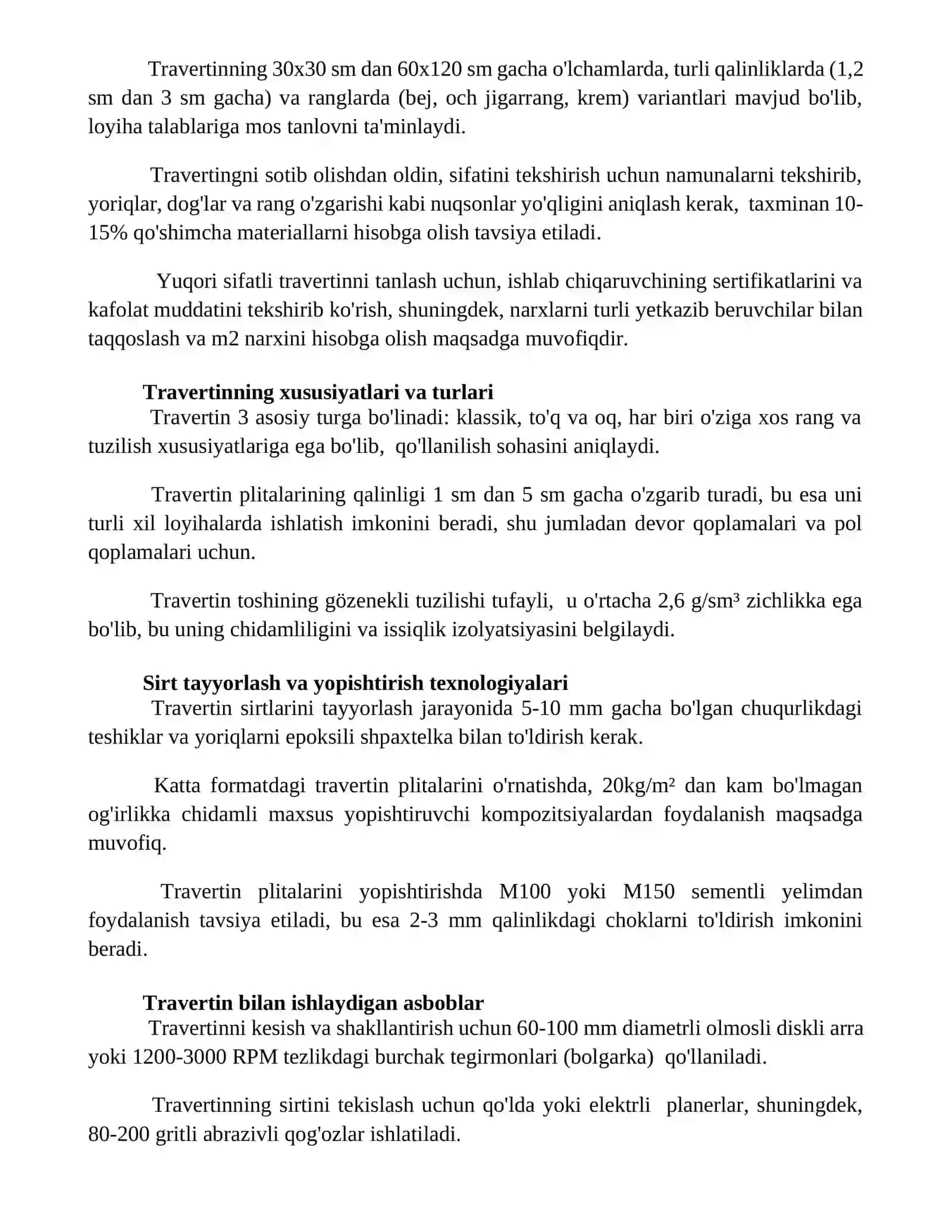 Travertin plitalari bilan bezash ishlari 2