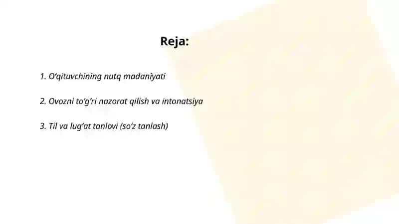 Oʻqituvchining nutq odobi 2