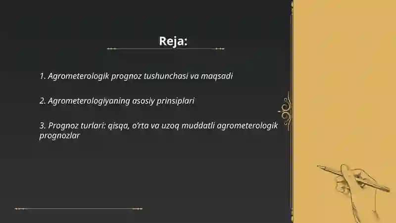 Agrometerologik prognozlari haqida tushuncha 2