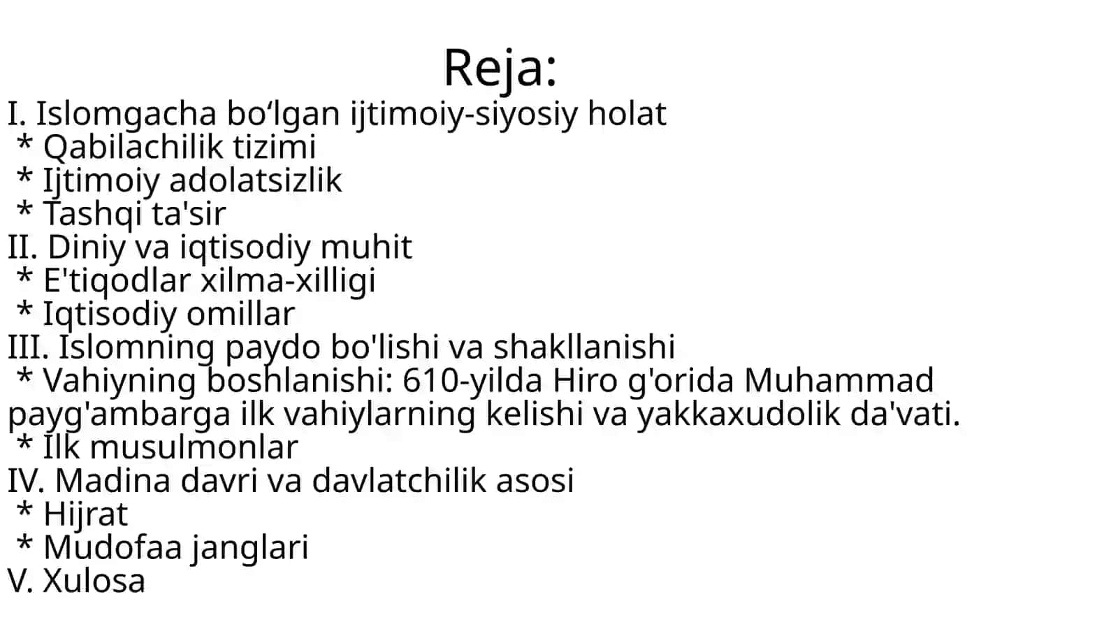 Islom dinining paydo bo'lishidagi ijtimoiy-siyosiy va madaniy sharoitlar 2
