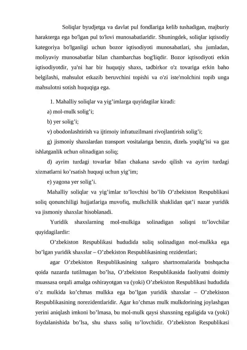 Soliq va maxalliy soliqlar 2