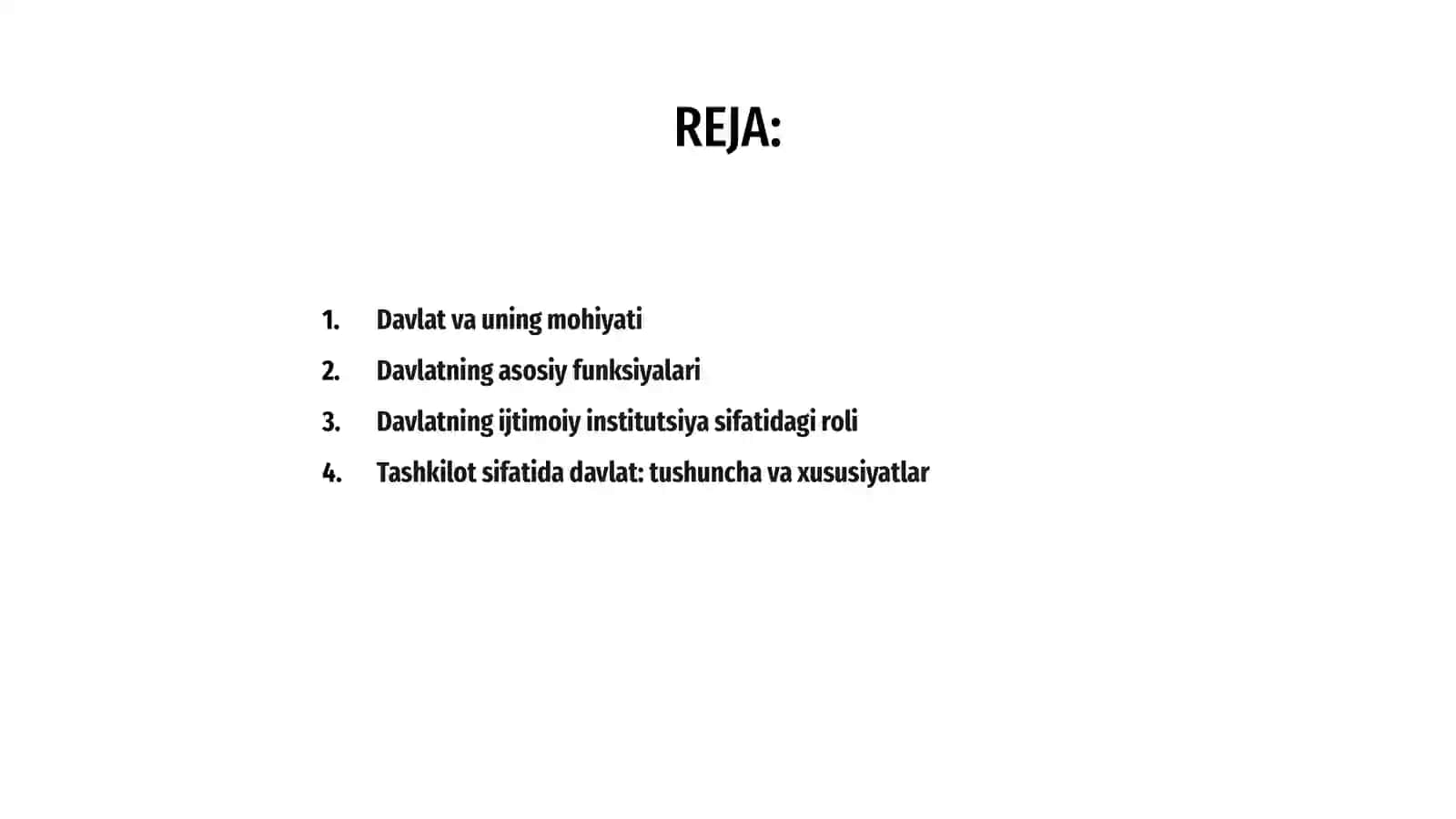 Davlat institutsional tashkilot sifatida 2