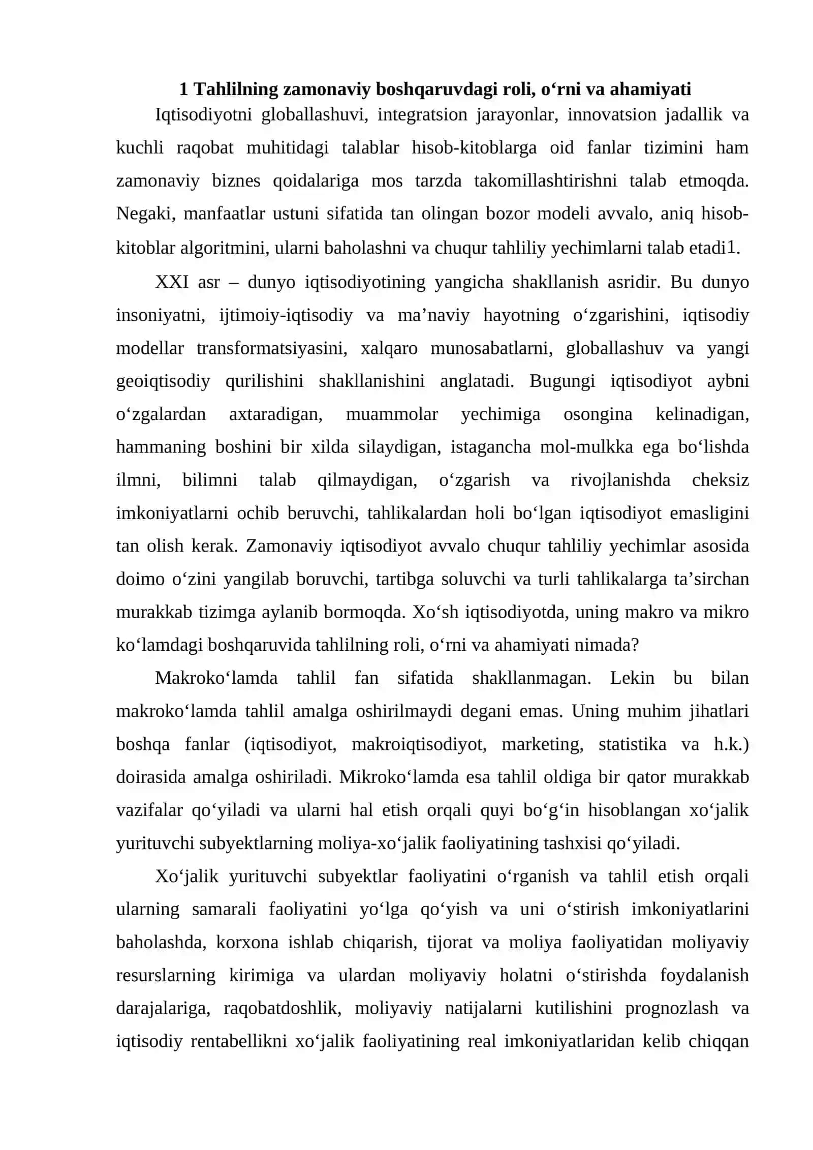 Moliyaviy tahlil fanining nazariy asoslari 2