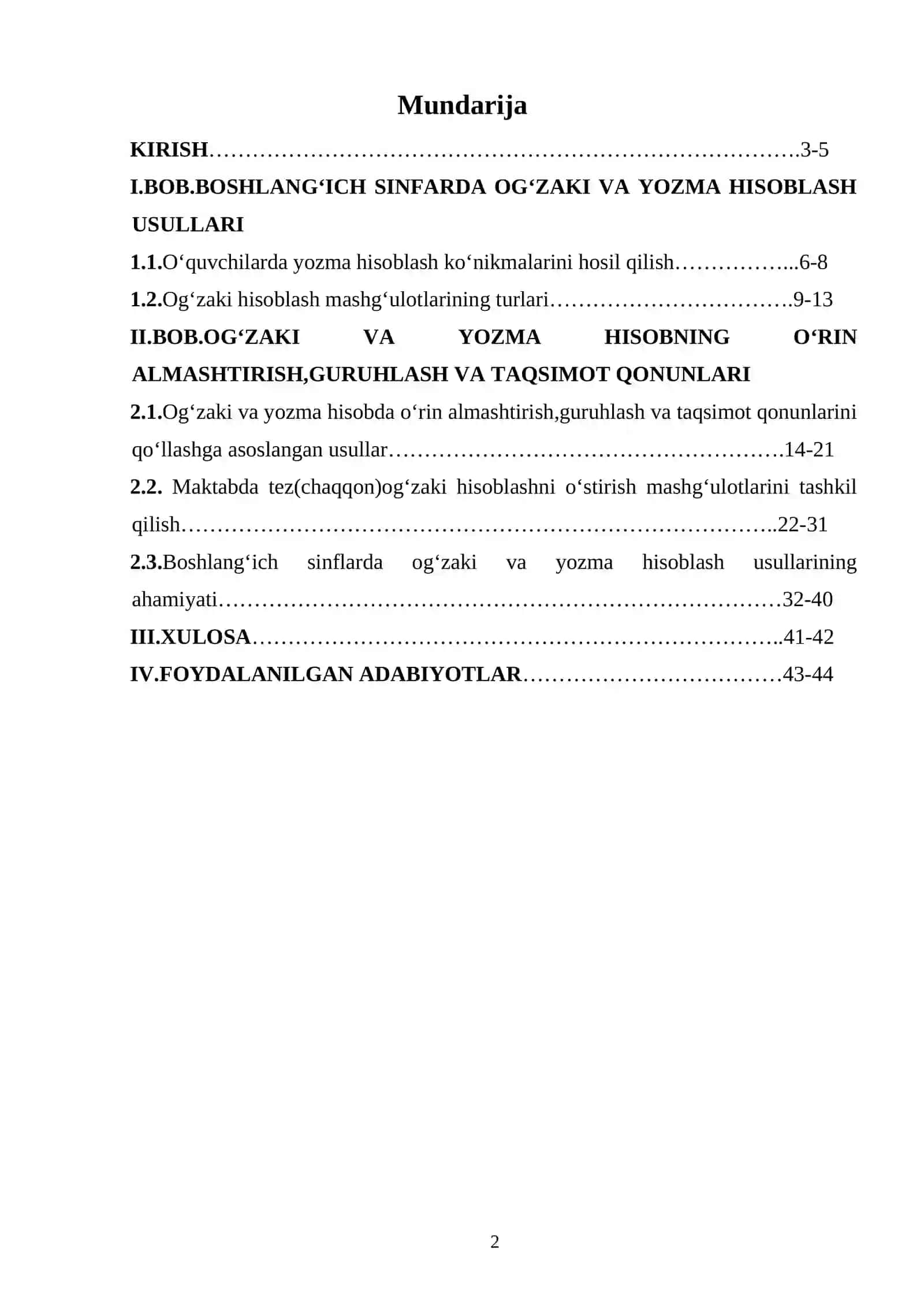 Boshlang‘ich sinflarda matematikadan og‘zaki va yozma hisoblashga doir didaktik o‘yinlar tizimini ishlab chiqish metodikasi 2