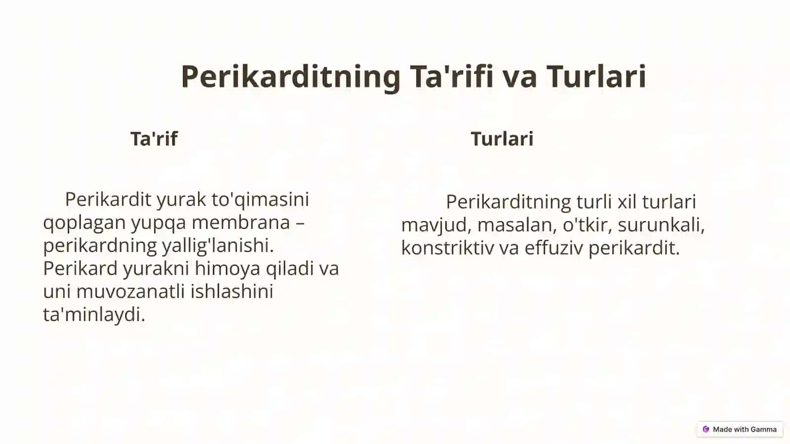 Perikarditlarda Operatsiyalar 2
