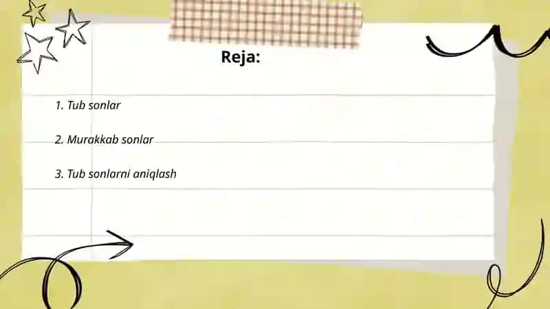 Tub va murakkab sonlar 2