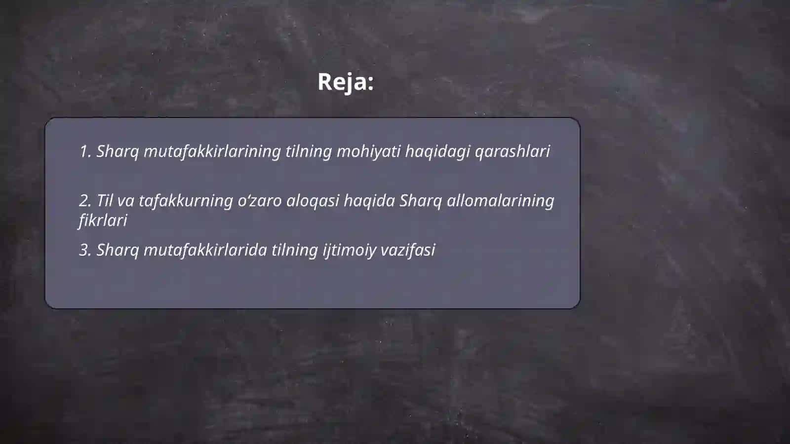 Sharq mutafakkirlarining til haqidagi qarashlari 2