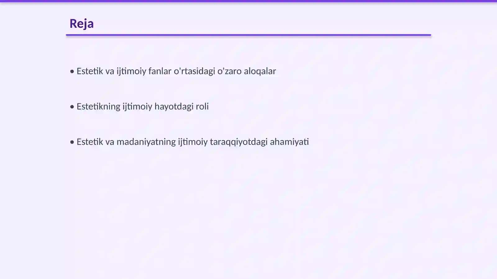 Estetikning ijtimoiy fanlar bilan aloqadorligi 2