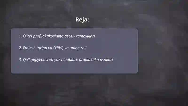 O’RVI kasalliklarini oldini olish va farmatsevtik yordam 2