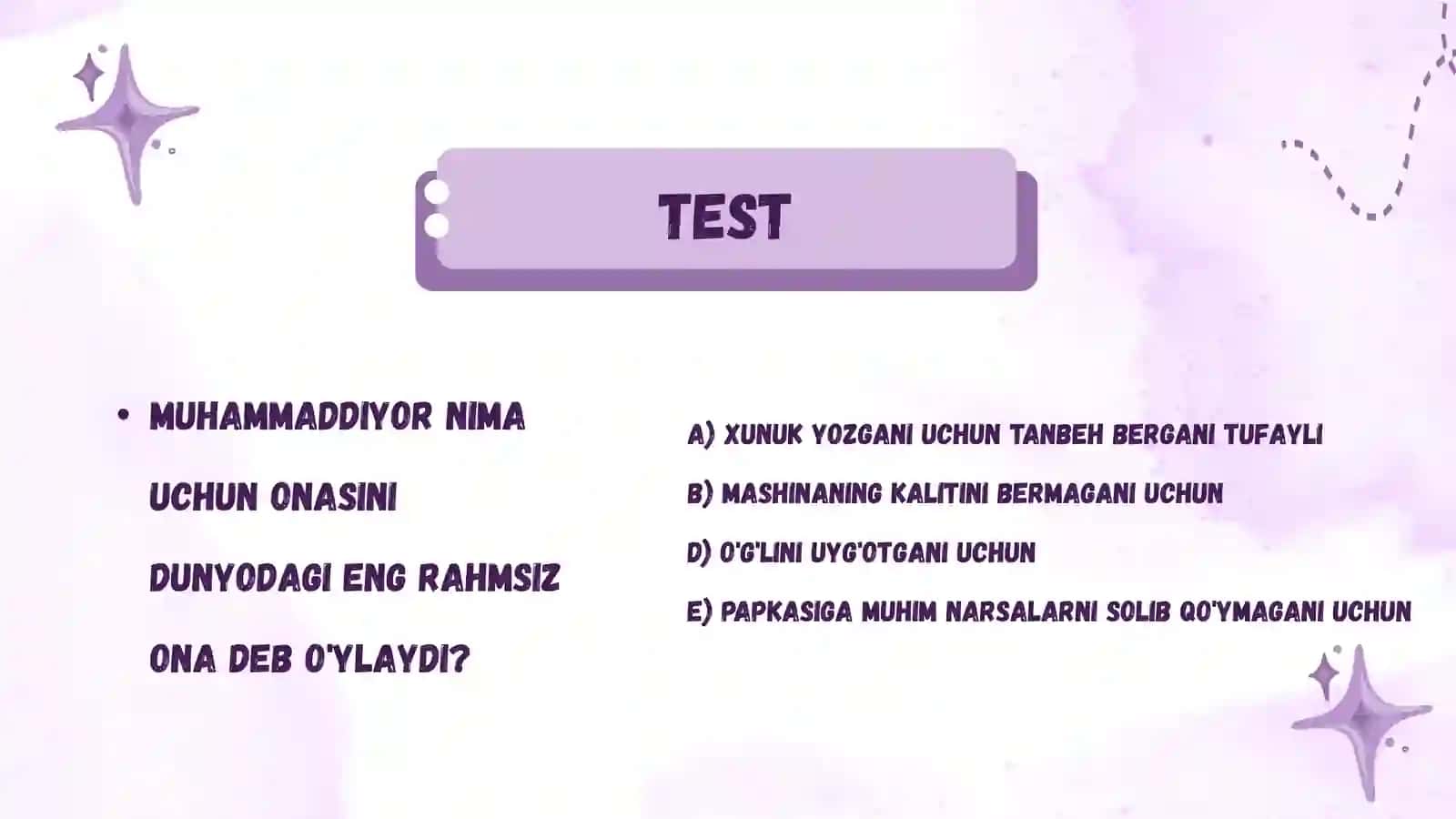 Matn ustida ishlash. Yonma-yon kelgan unlilar talaffuzi va imlosi. Epigraf va uning ifodalanishi 2