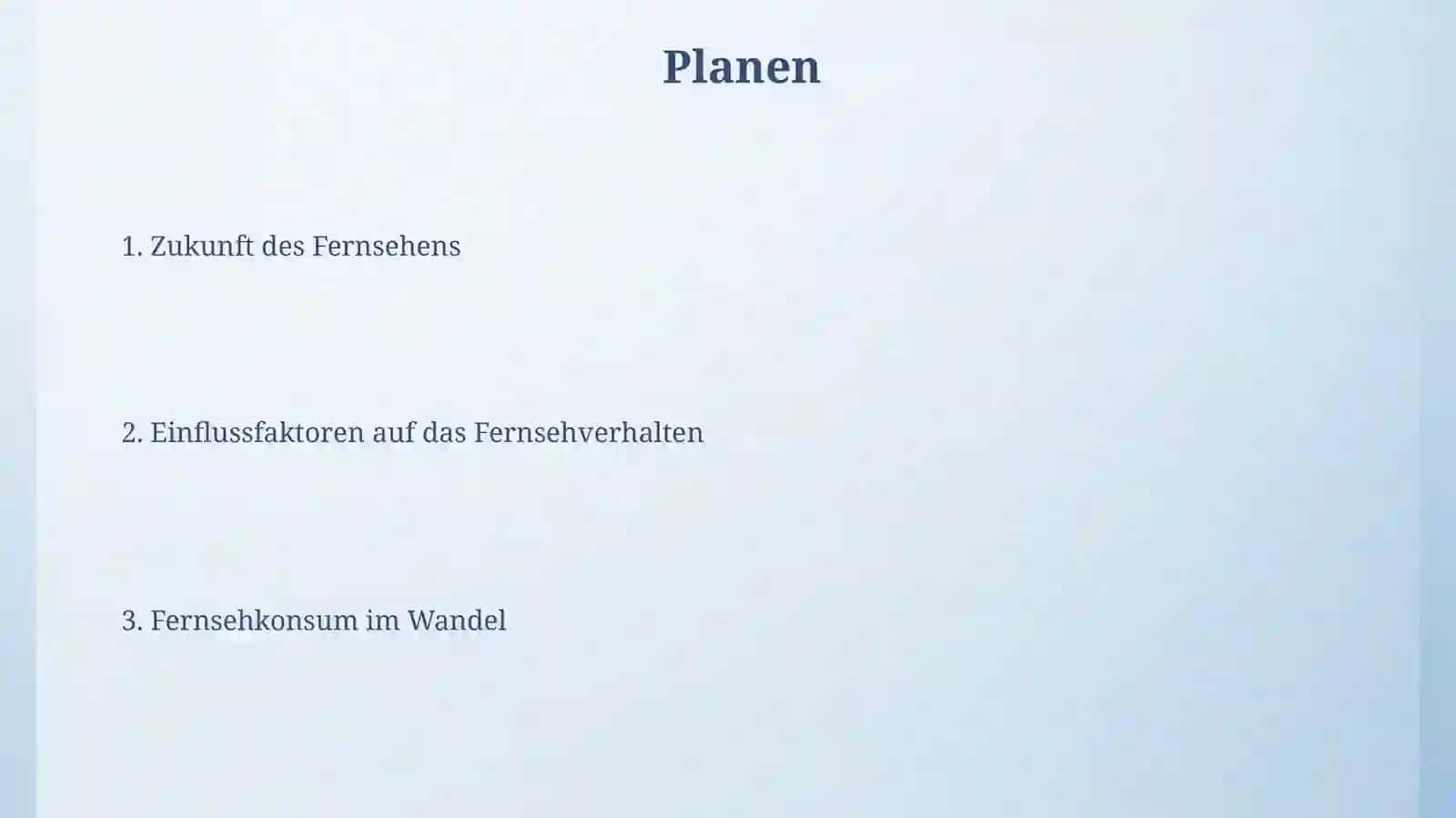 Fernsehkonsum 2