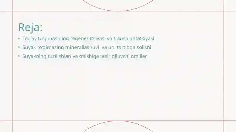 Tog‘ay to‘qimasining regeneratsiyasi va transplantatsiyasi 2