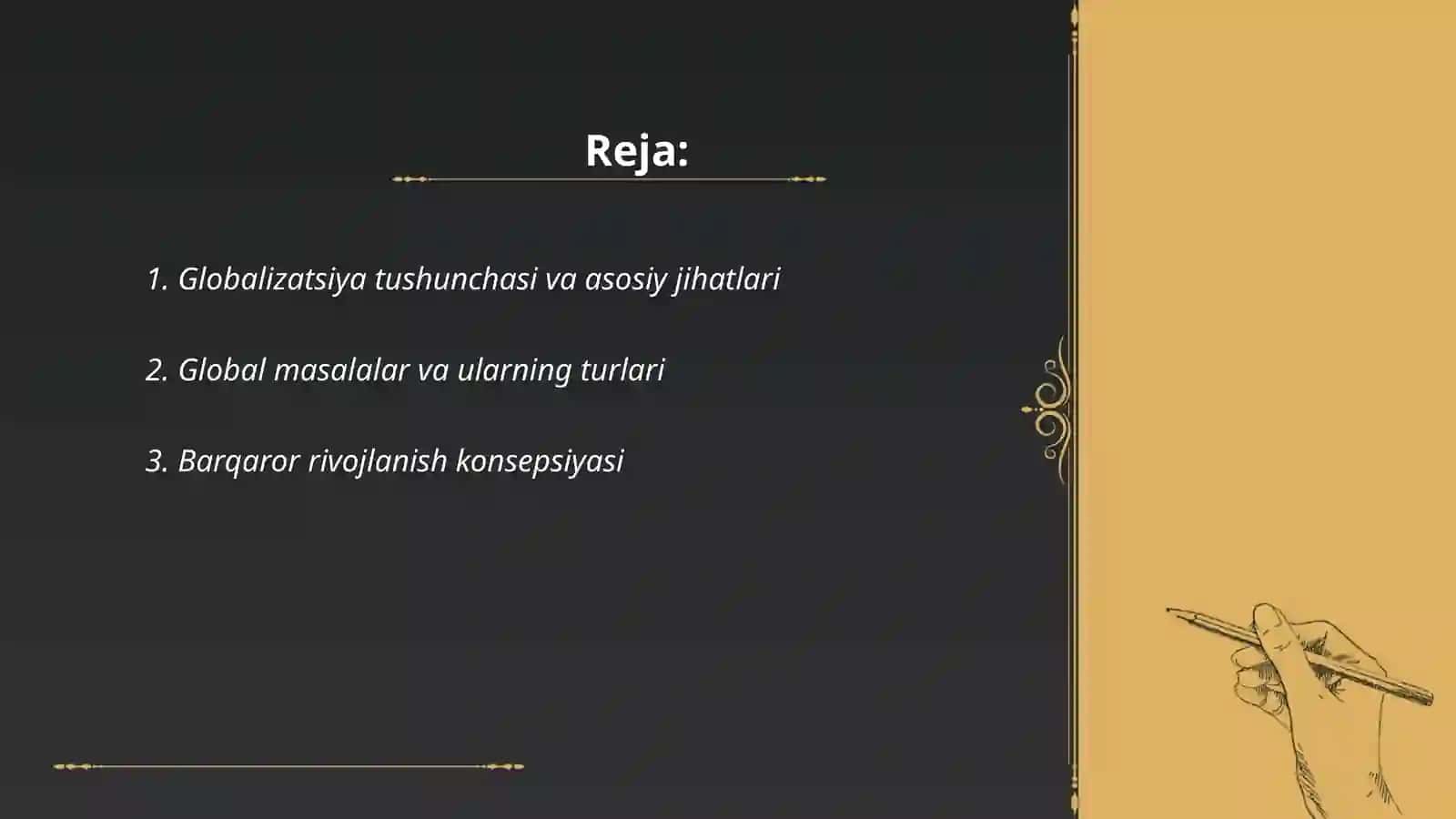 Globallashuv, Globalistika va Barqaror Taraqgiyot Jarayonlarining Mohiyati 2