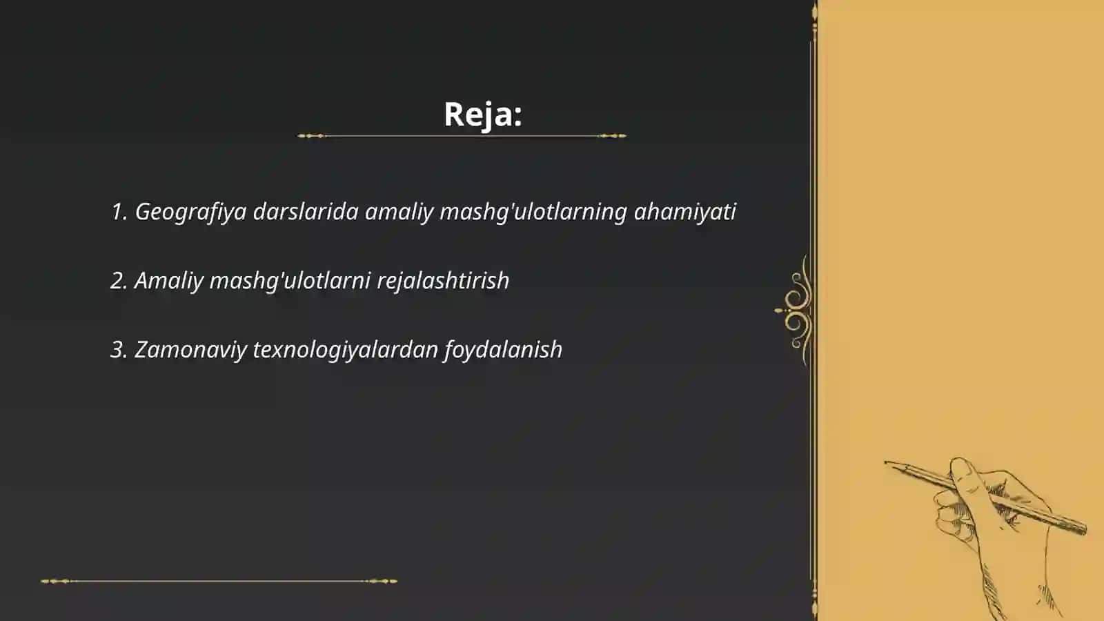 Geografiya darslarida amaliy mashg'ulotlardan foydalanish metodikasi 2