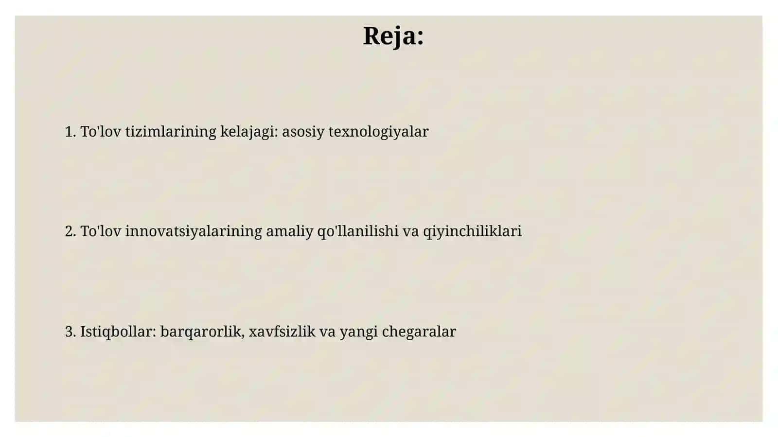 Elektron toʻlov tizimlarida kelajak texnologiyalari 2